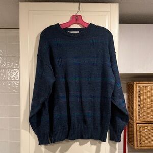 Michael Gerald Men's Navy Blue Sweater size large 12:13 wool blend